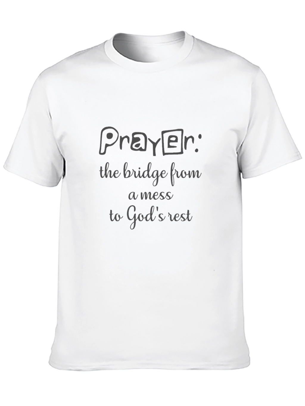Prayer Black Graphic T-Shirt
