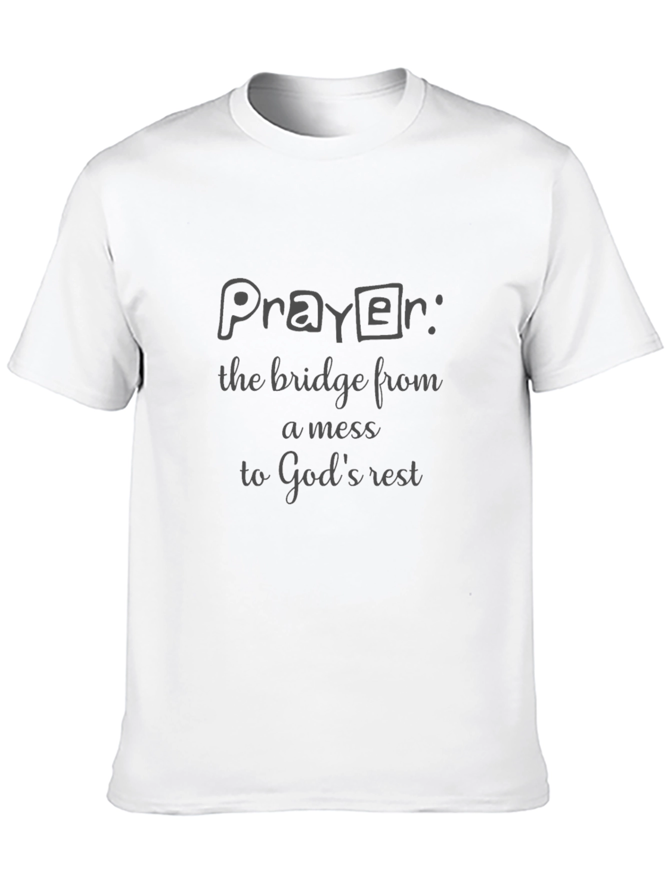 Prayer Black Graphic T-Shirt