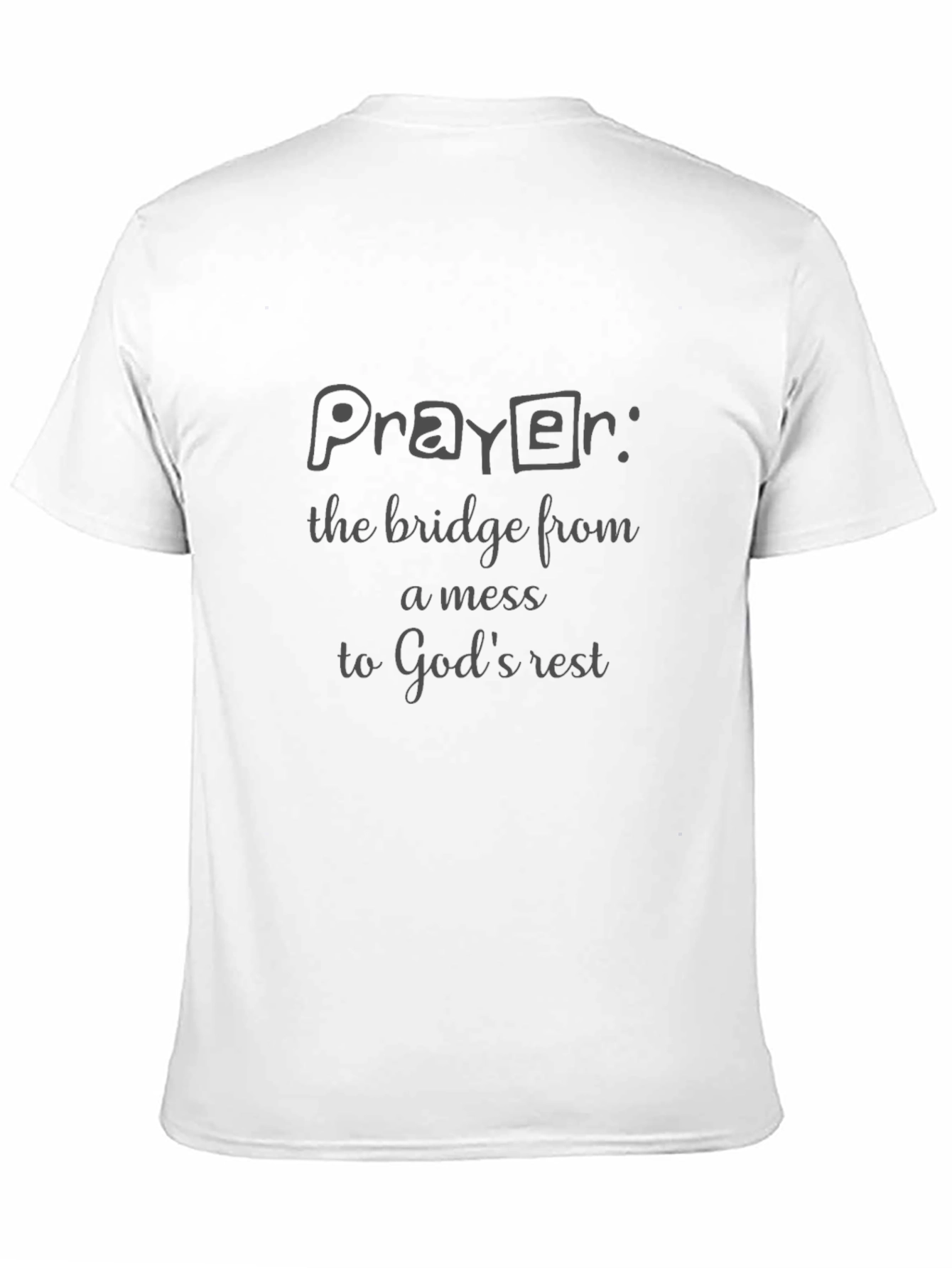 Prayer Black Graphic T-Shirt