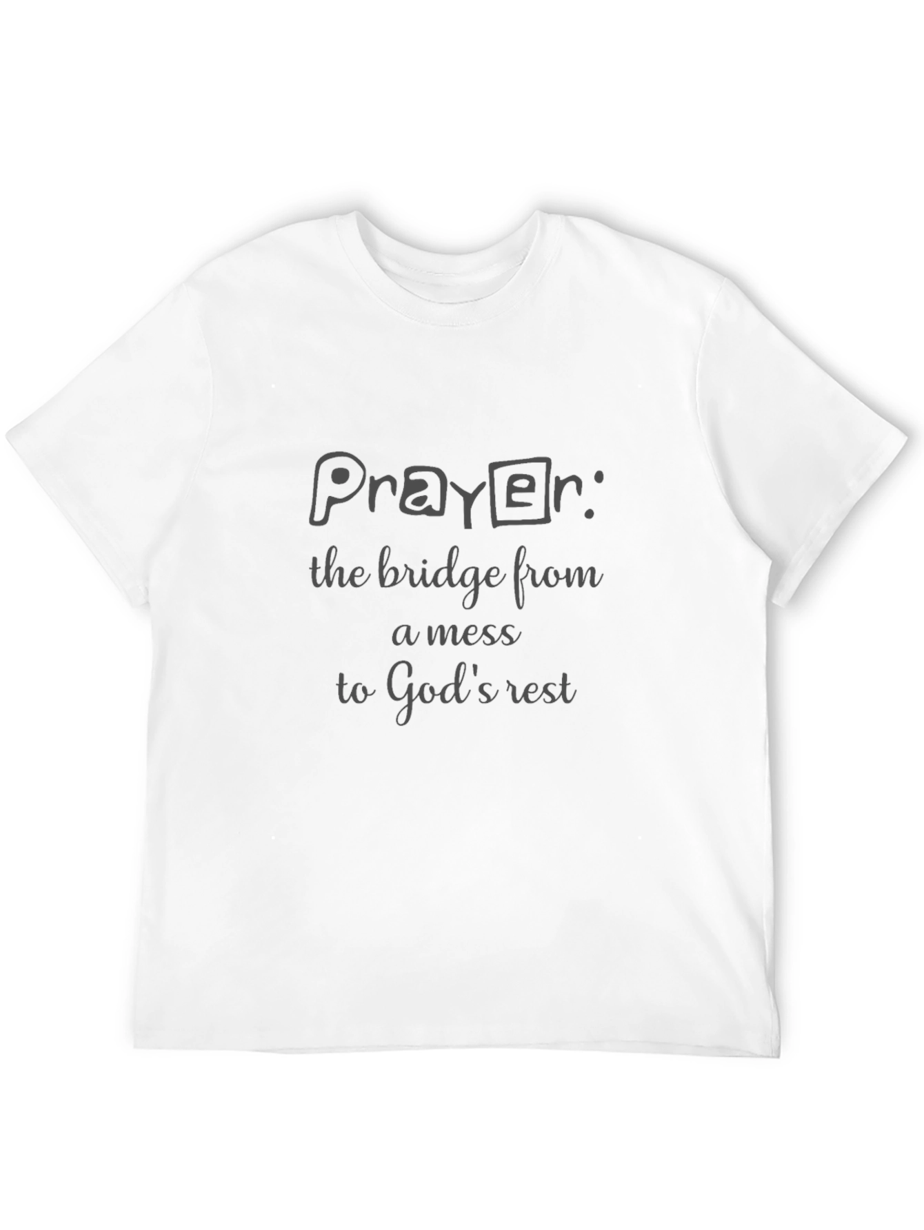 Prayer Black Graphic T-Shirt