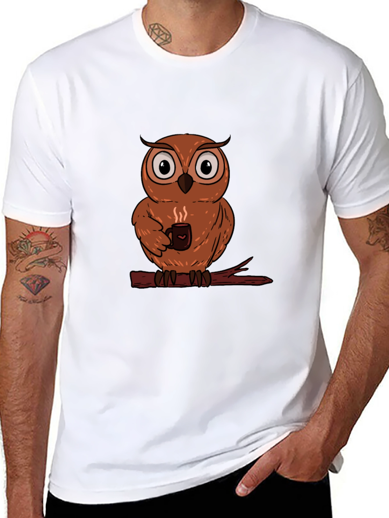Owl Coffee Lover T-Shirt - Morning Brew