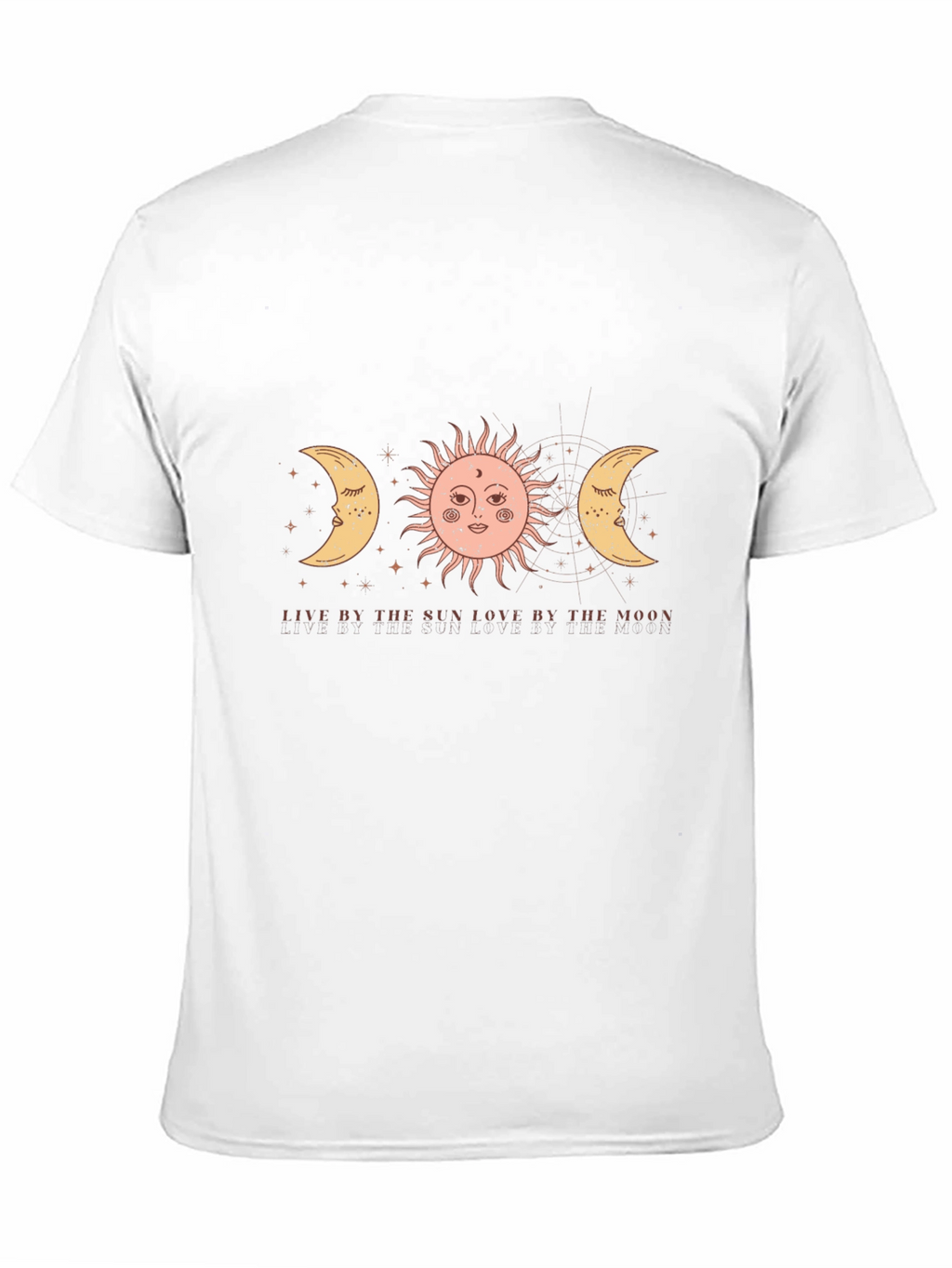 Celestial Sun & Moon Graphic T-Shirt - Black