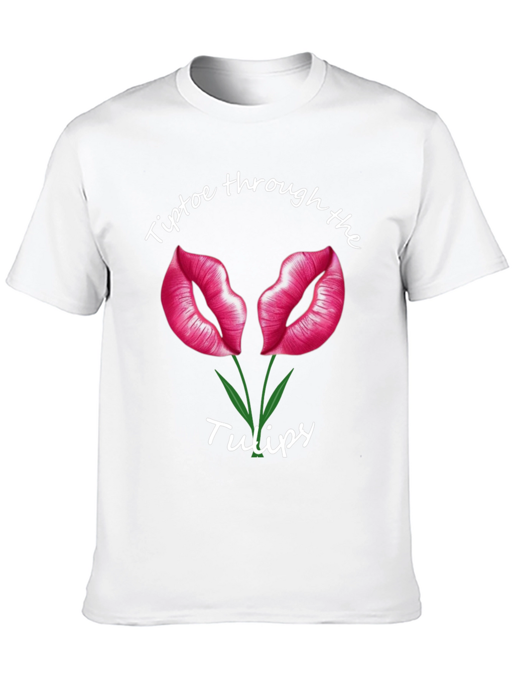 Tiptoe Through the Tulips Black T-Shirt