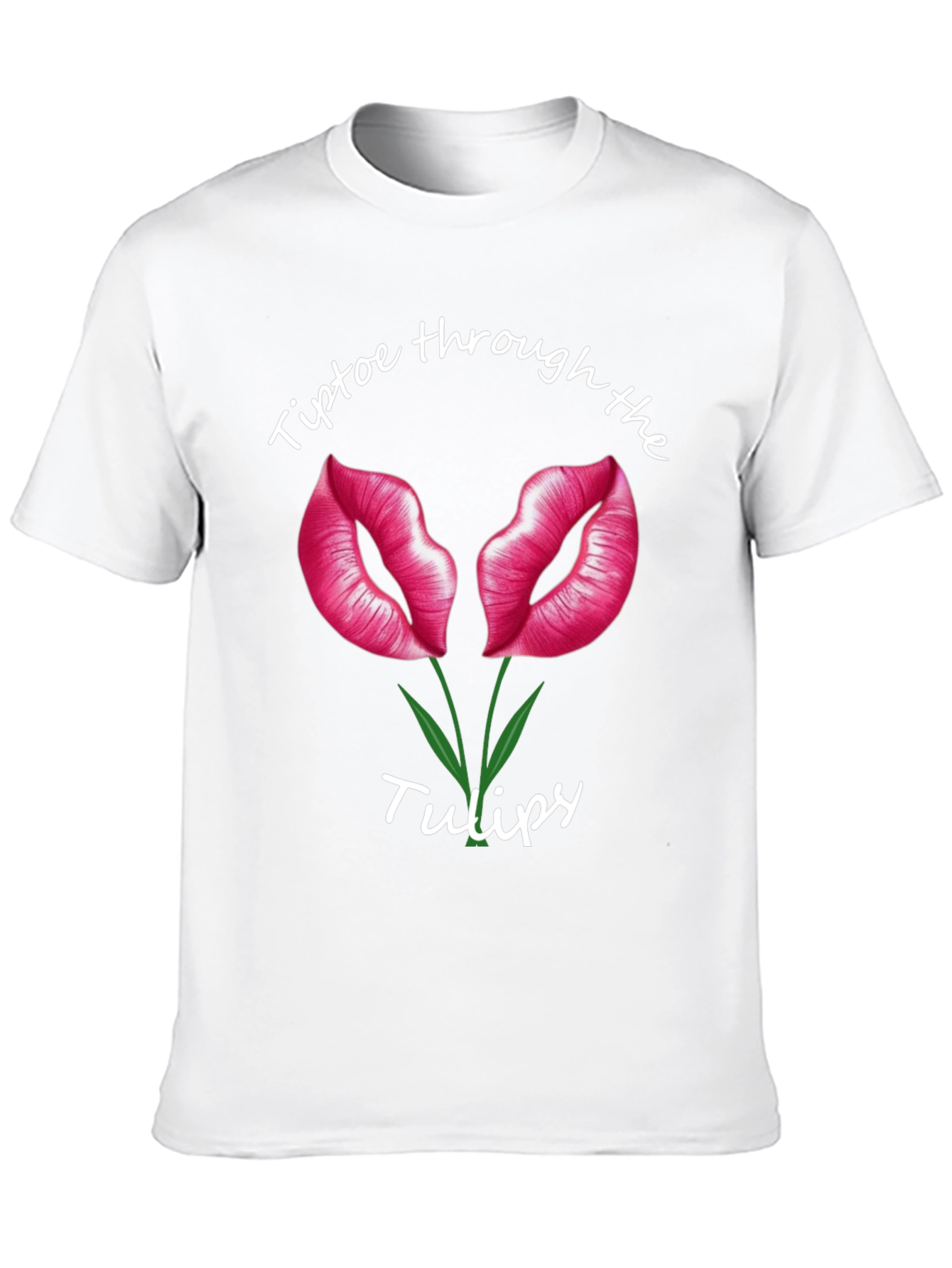 Tiptoe Through the Tulips Black T-Shirt