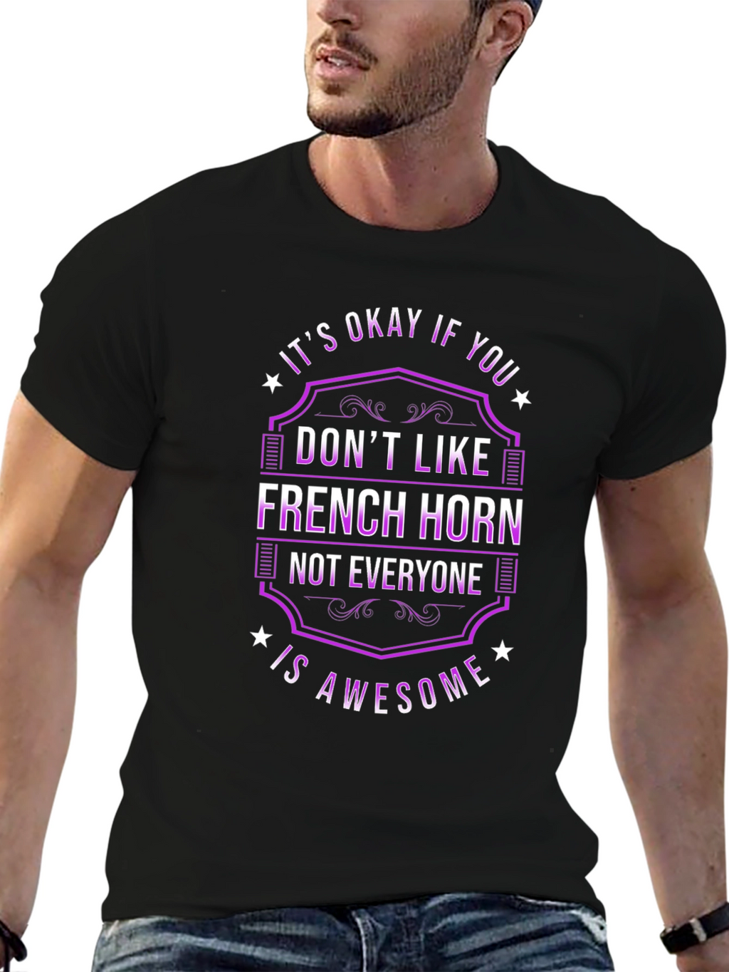 French Horn Awesome T-Shirt - Music Lover Tee