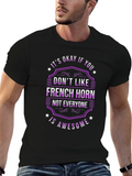 French Horn Awesome T-Shirt - Music Lover Tee