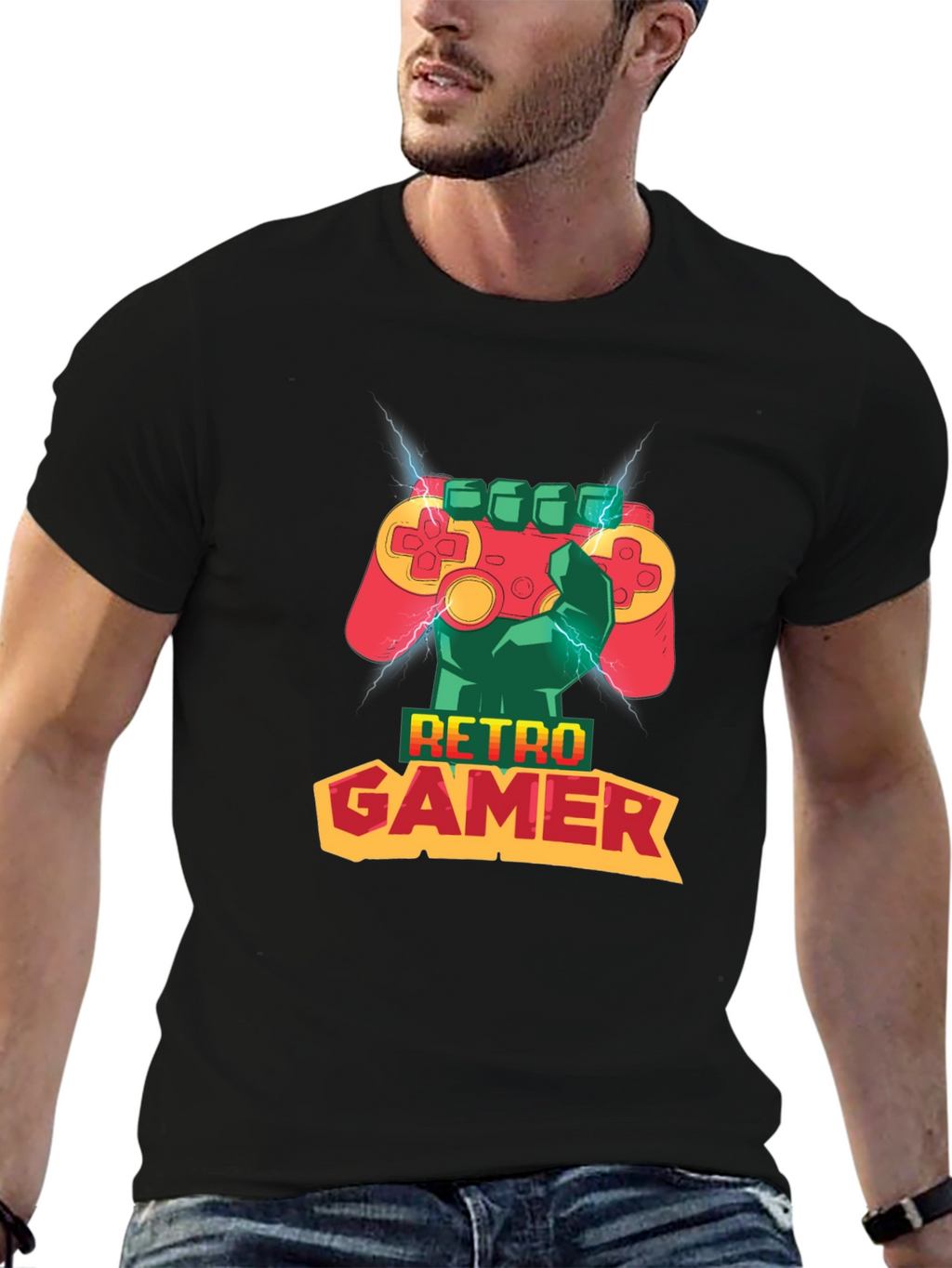Retro Gamer T-Shirt - Classic Console Design