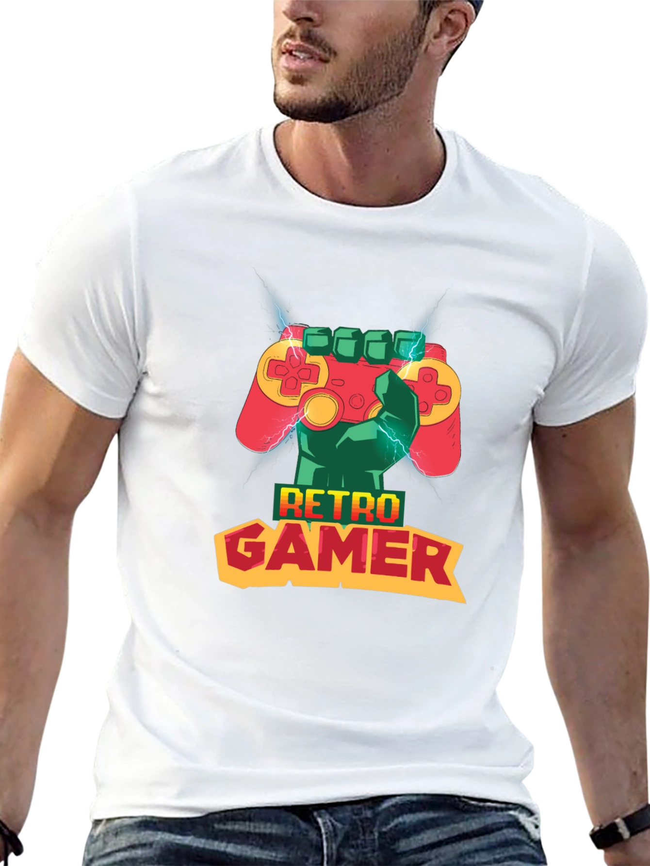 Retro Gamer T-Shirt - Classic Console Design