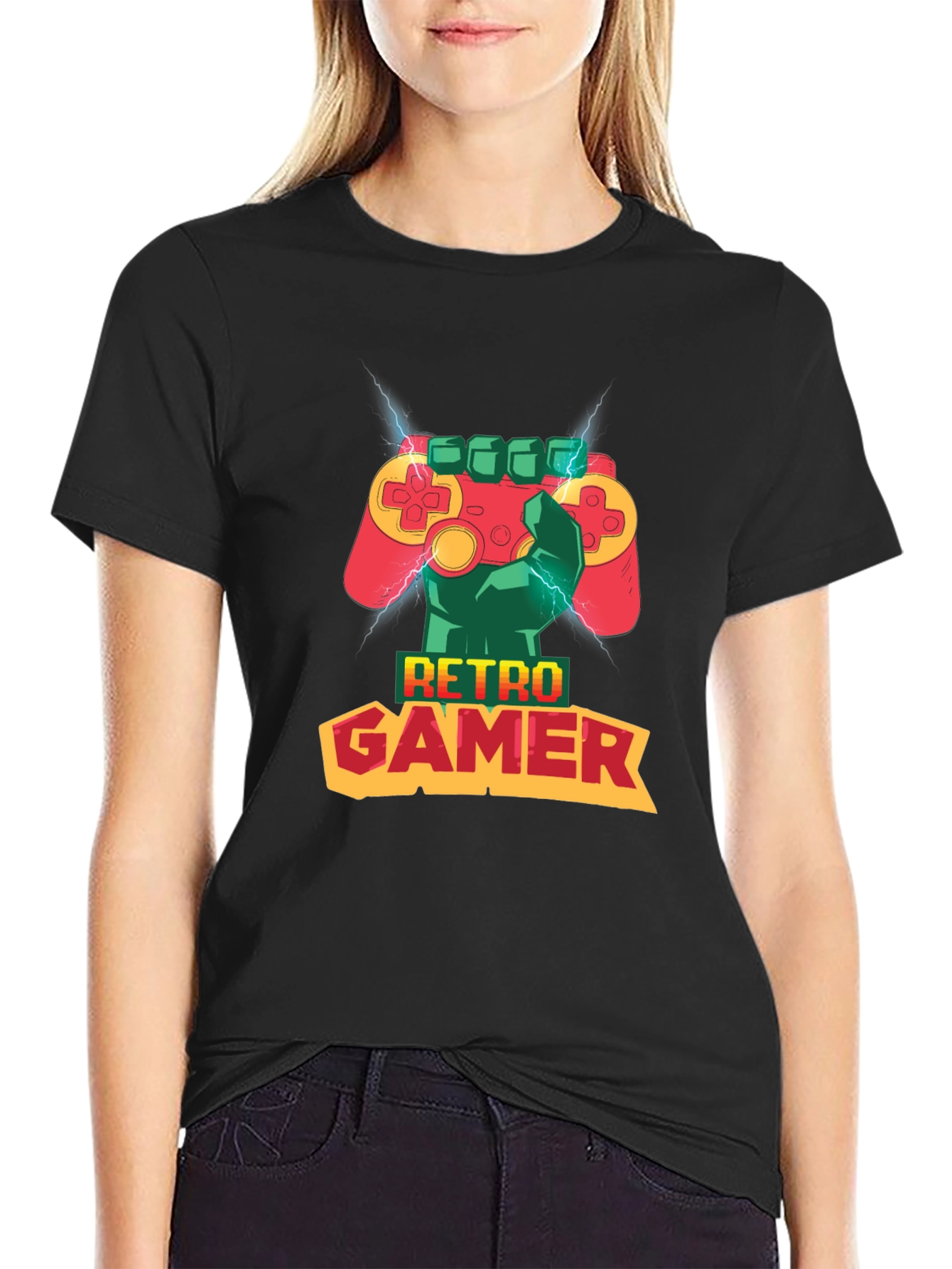 Retro Gamer T-Shirt - Classic Console Design