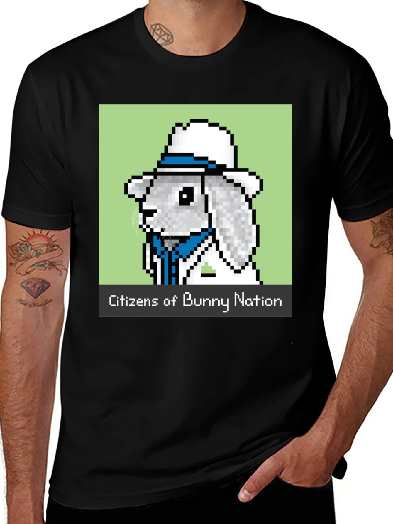 Citizens of Bunny Nation Black T-Shirt