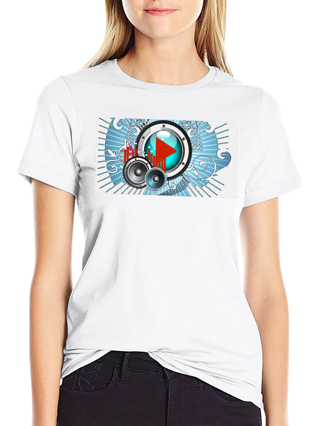 Music Graphic Tee - Black