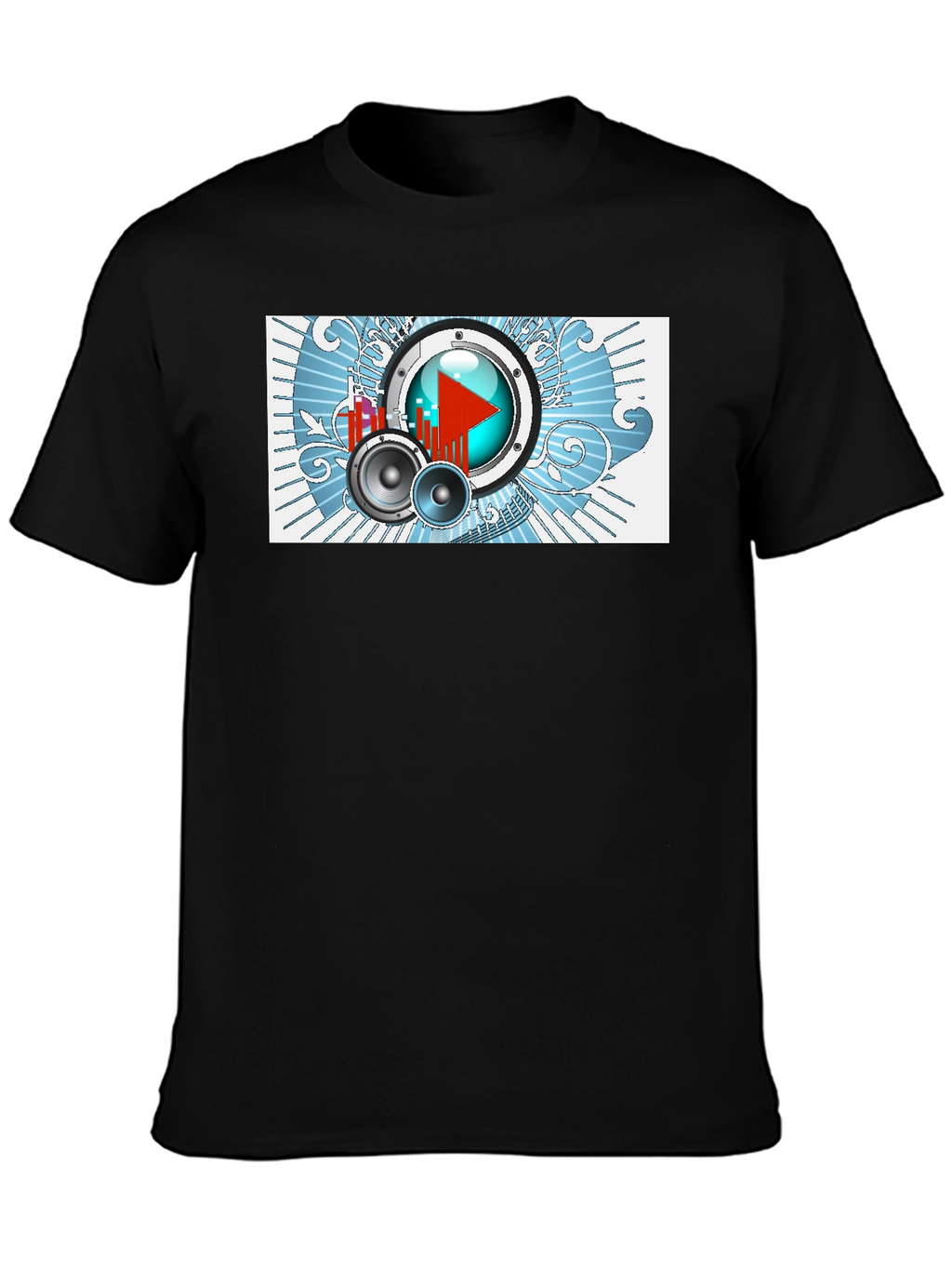 Music Graphic Tee - Black