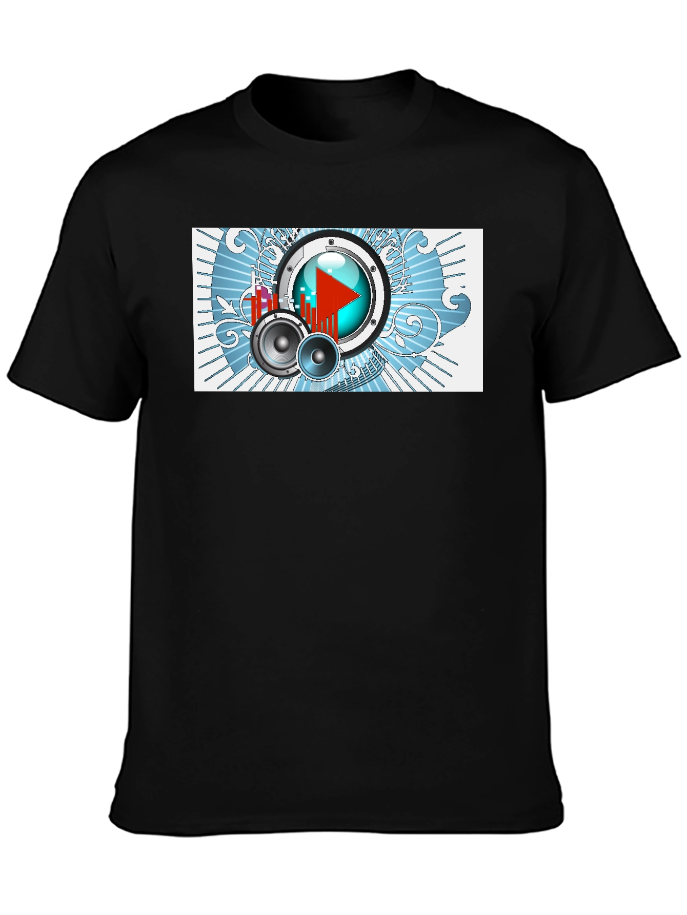 Music Graphic Tee - Black