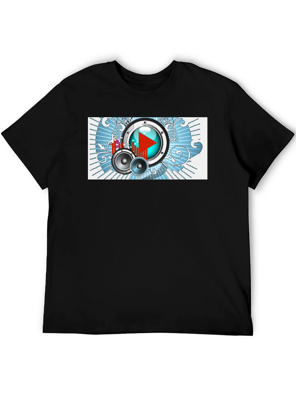 Music Graphic Tee - Black