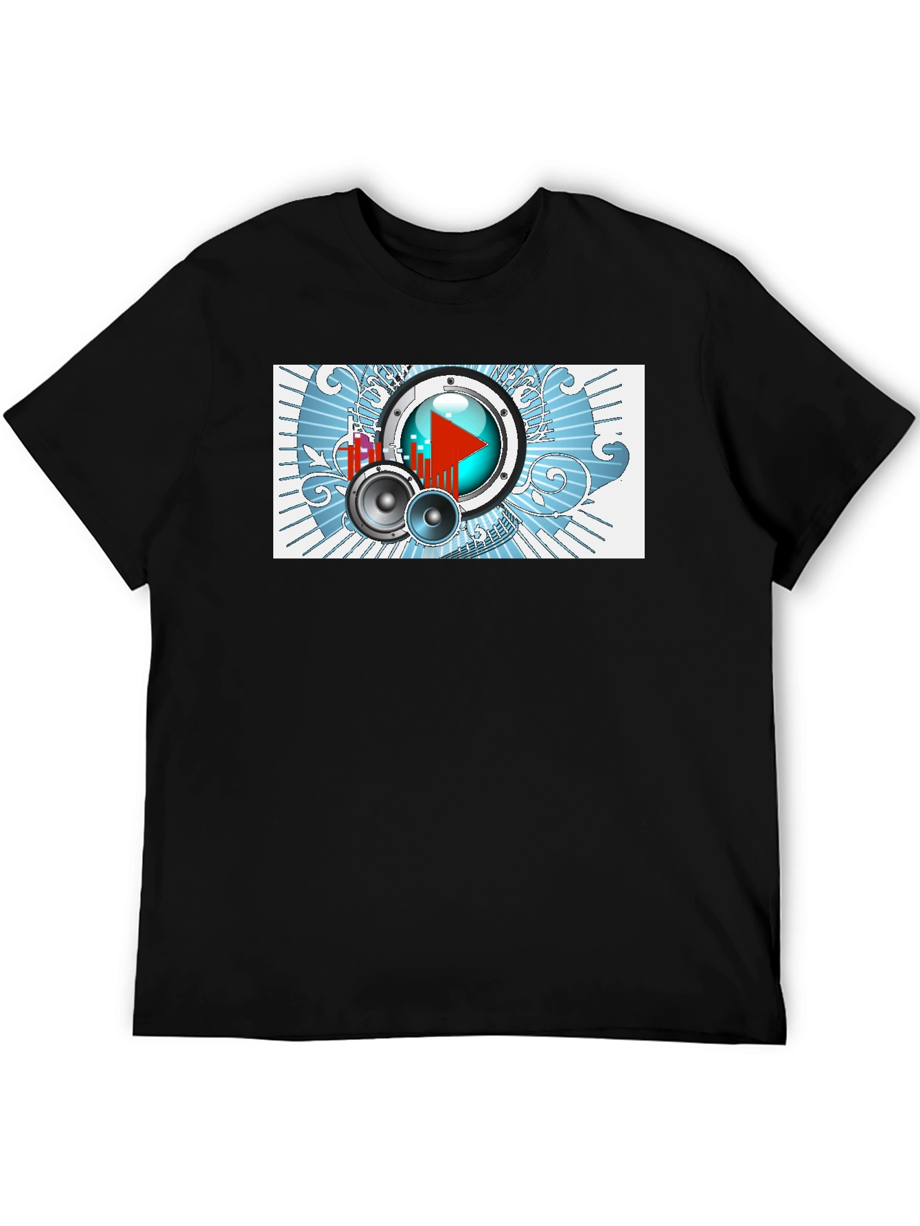 Music Graphic Tee - Black