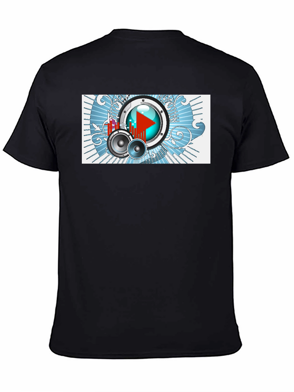 Music Graphic Tee - Black