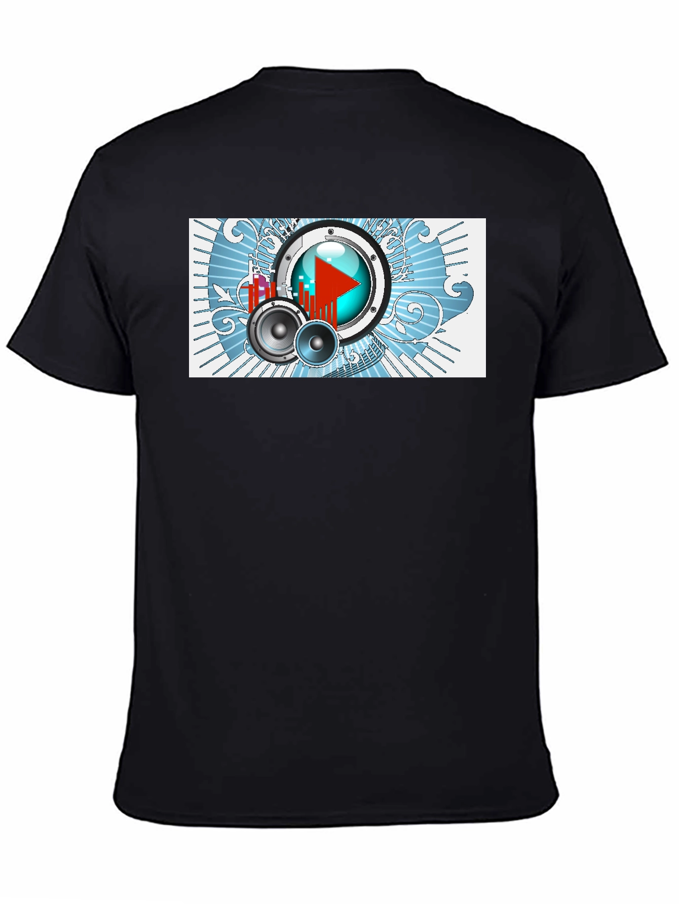 Music Graphic Tee - Black