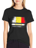 Belgium Flag T-Shirt - Black