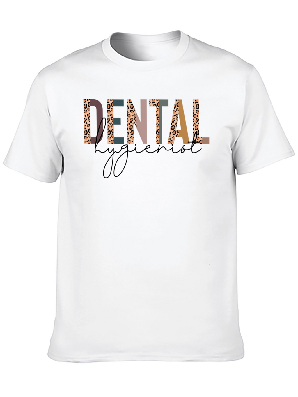 Dental Hygienist Leopard Print Graphic T-Shirt