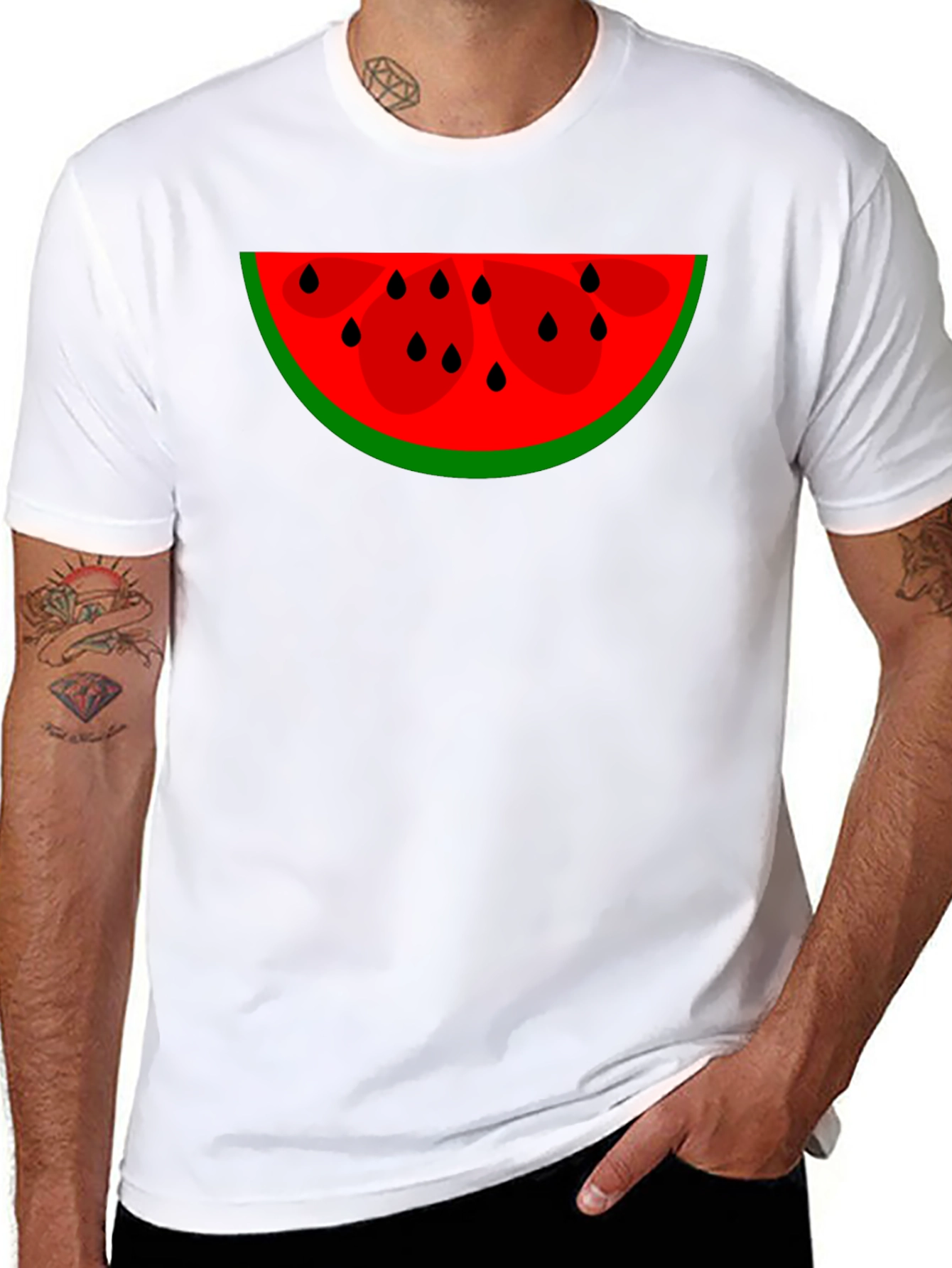 Watermelon Slice Graphic Tee - Summer Fun!