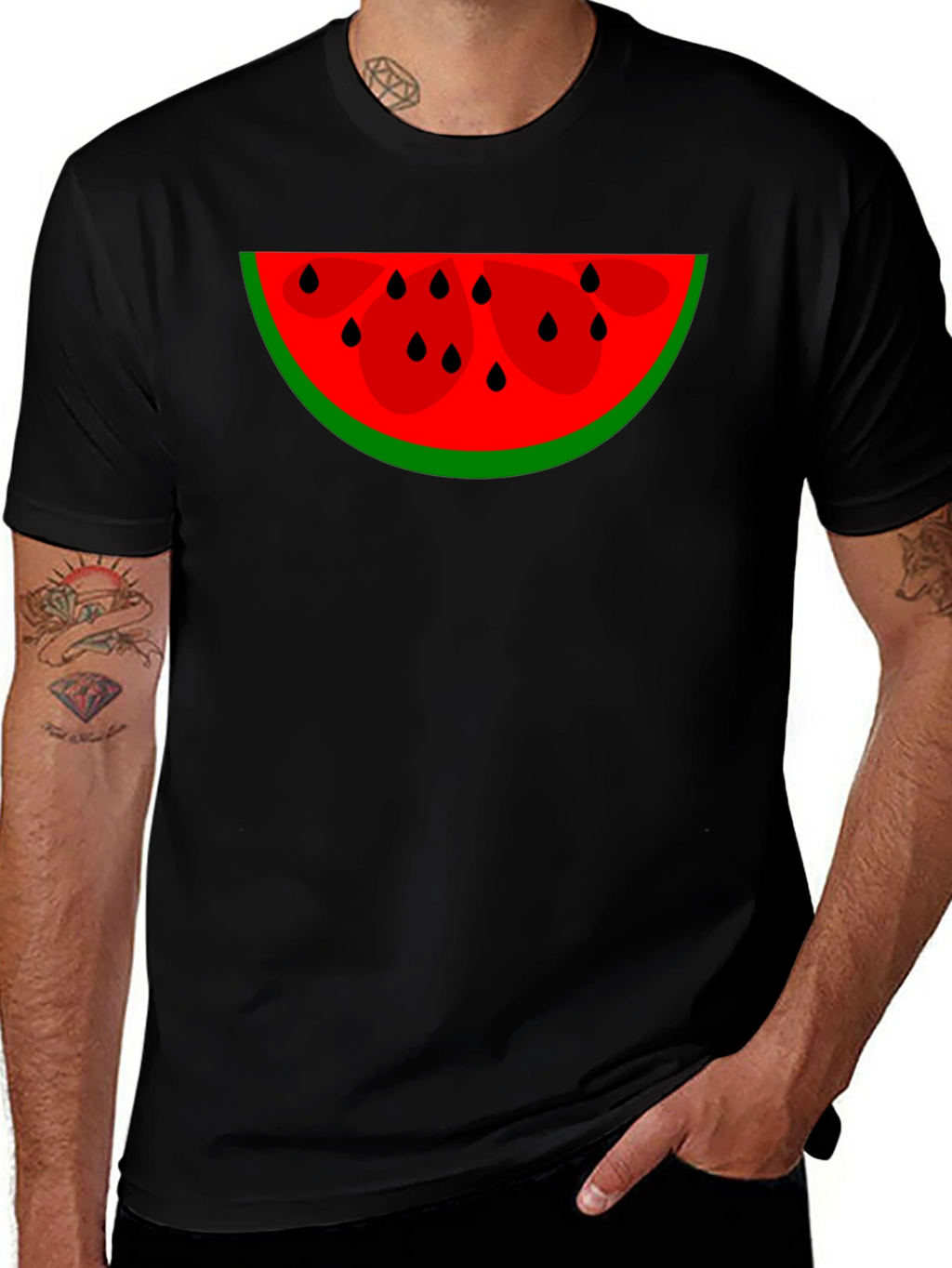 Watermelon Slice Graphic Tee - Summer Fun!