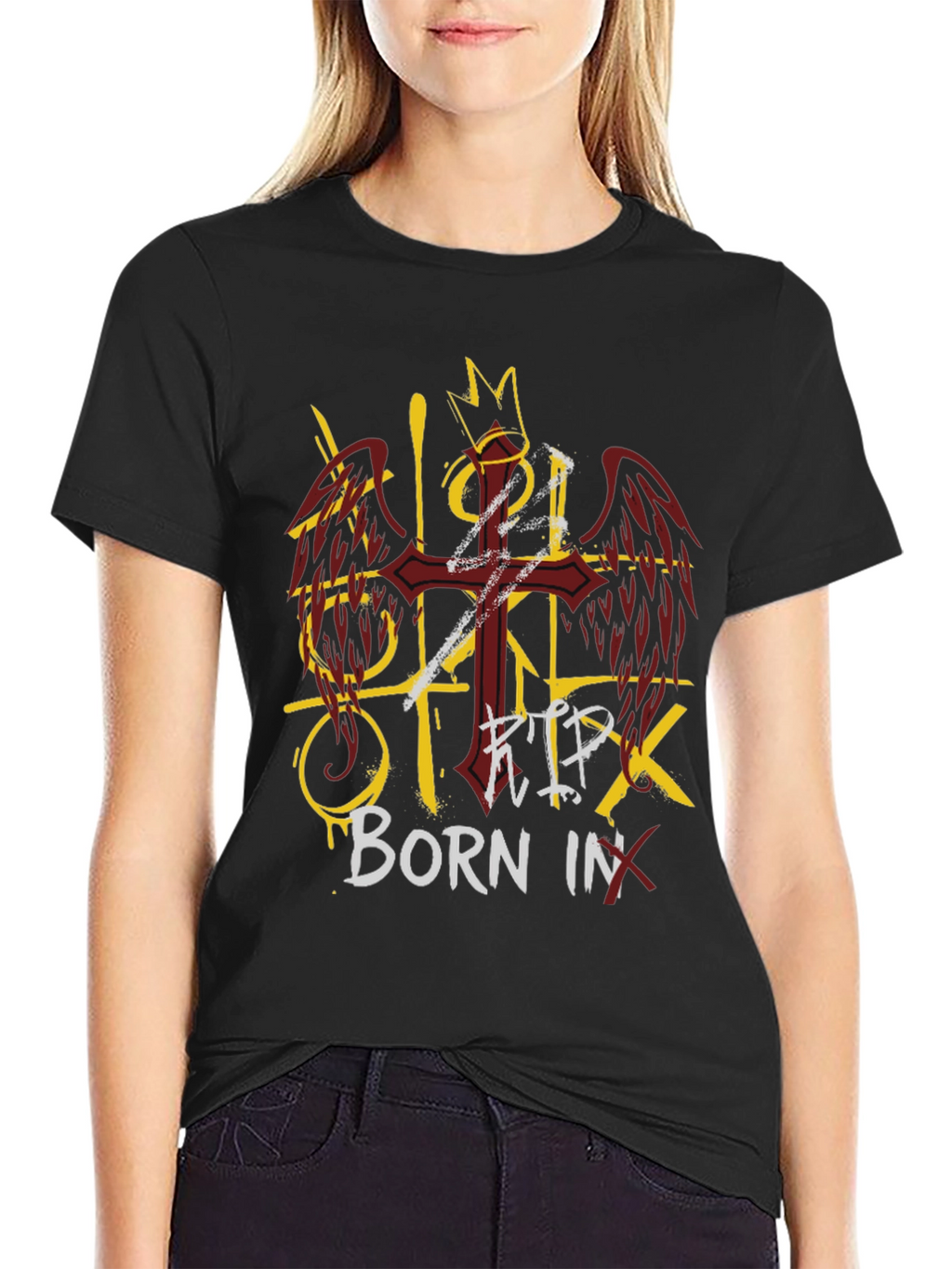 RIP Born In Black Graphic Tee
