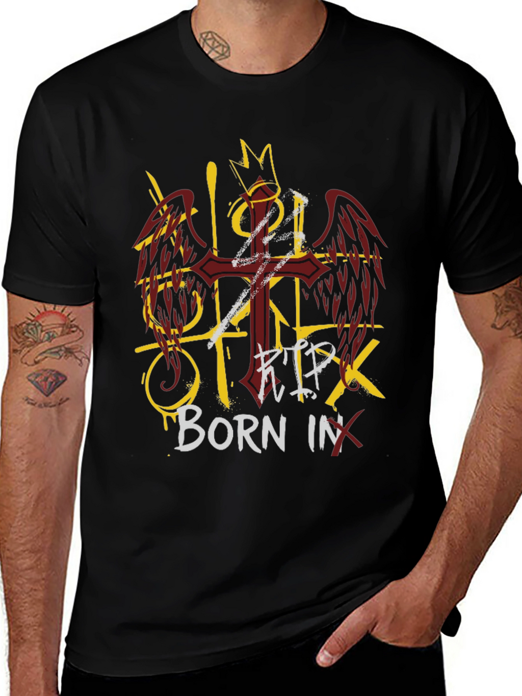 RIP Born In Black Graphic Tee