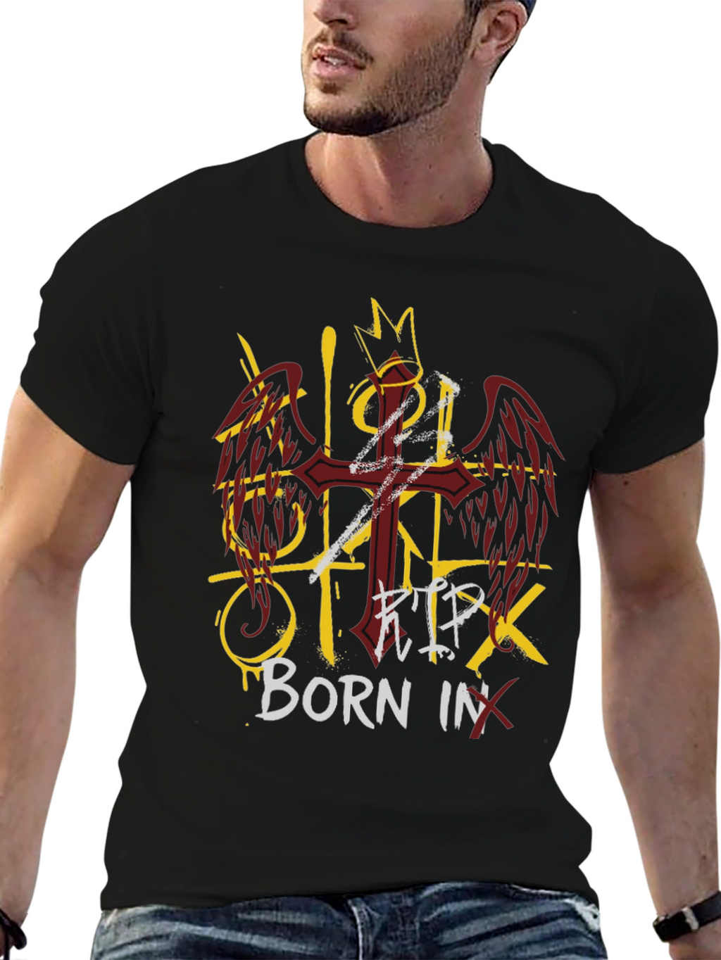 RIP Born In Black Graphic Tee