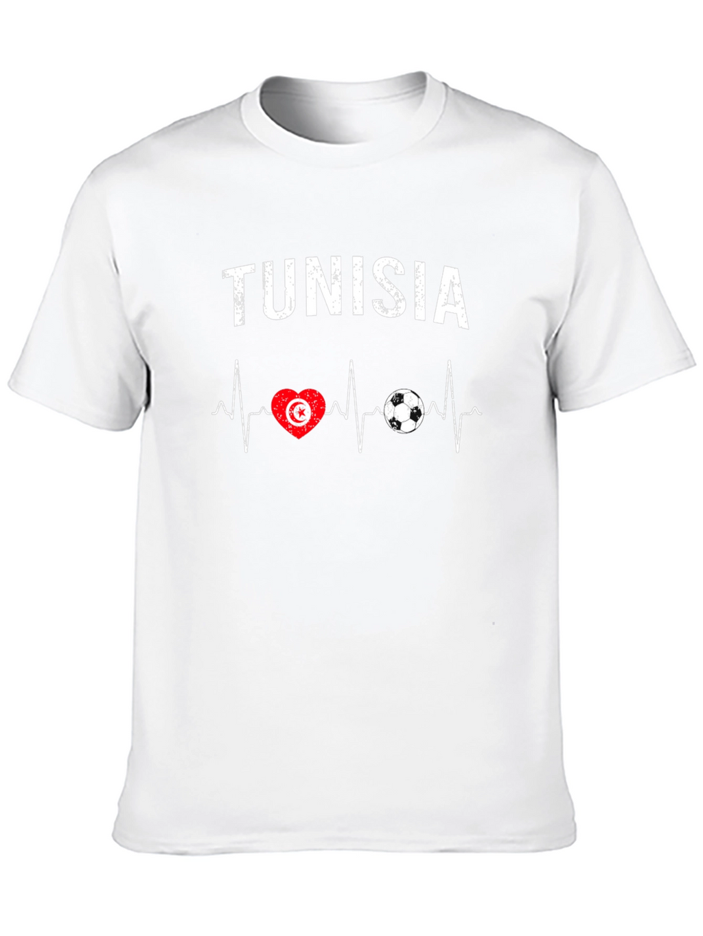 Tunisia Heartbeat Soccer T-Shirt