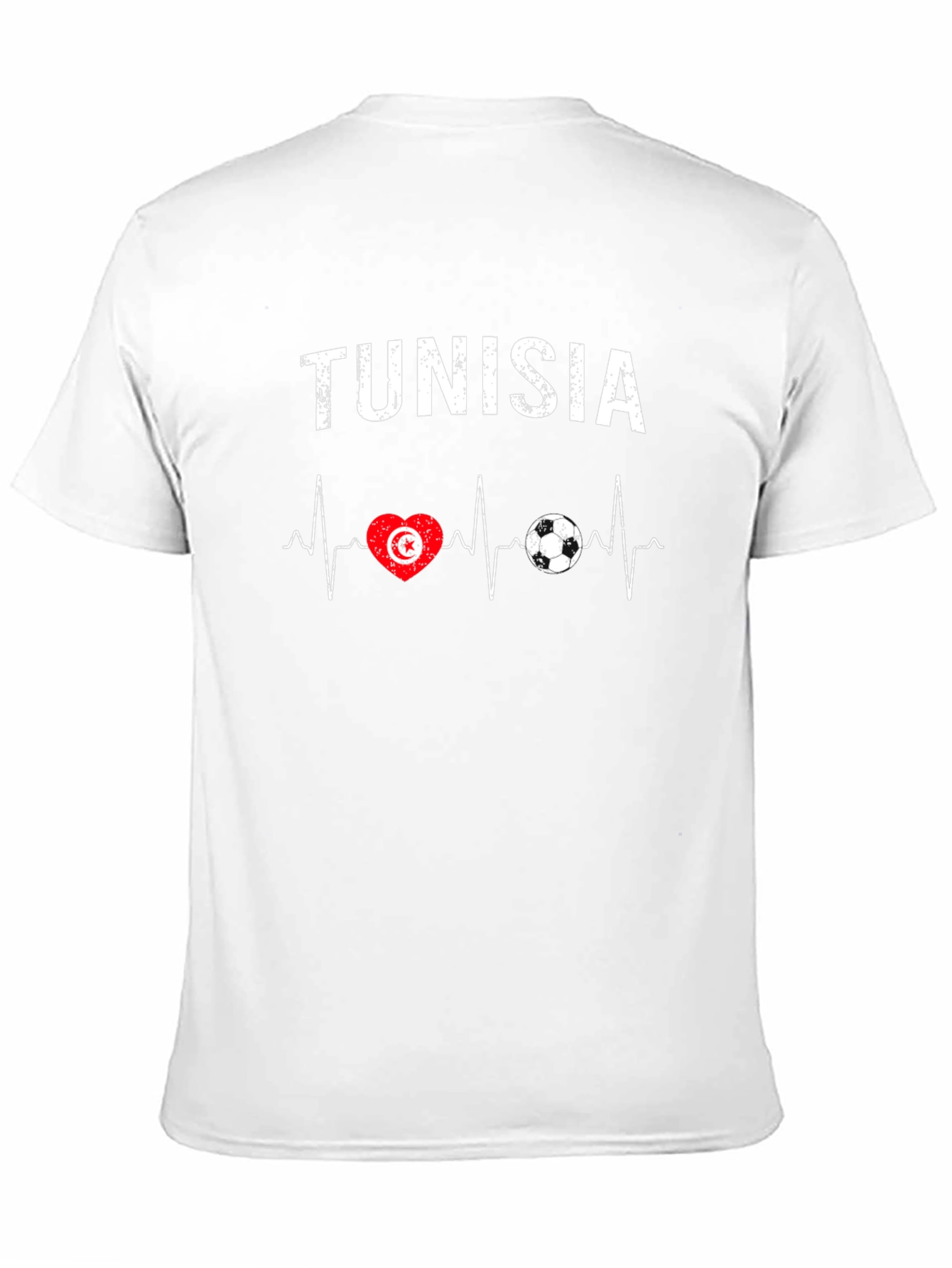Tunisia Heartbeat Soccer T-Shirt