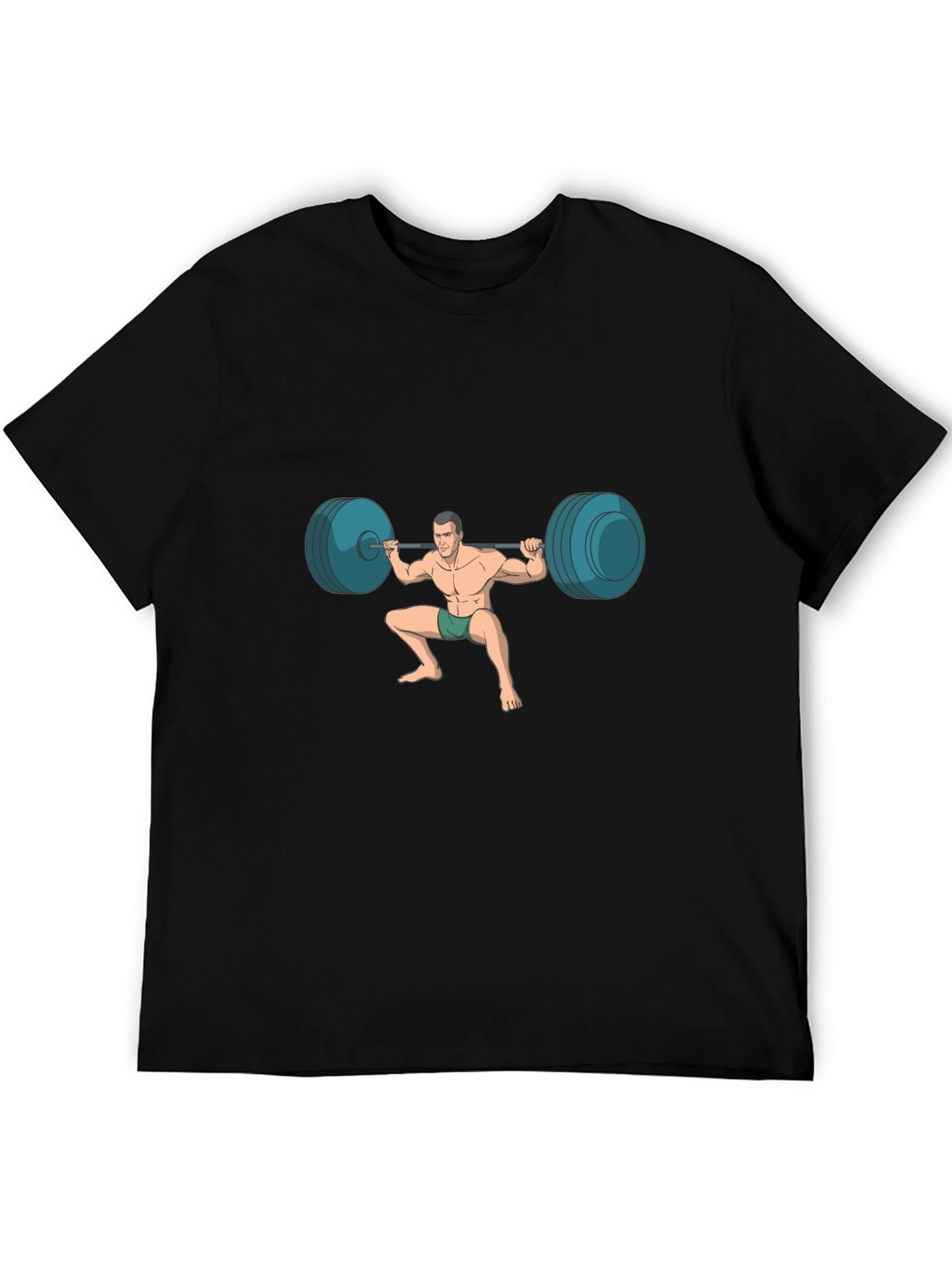 Weightlifter Graphic Tee - Black
