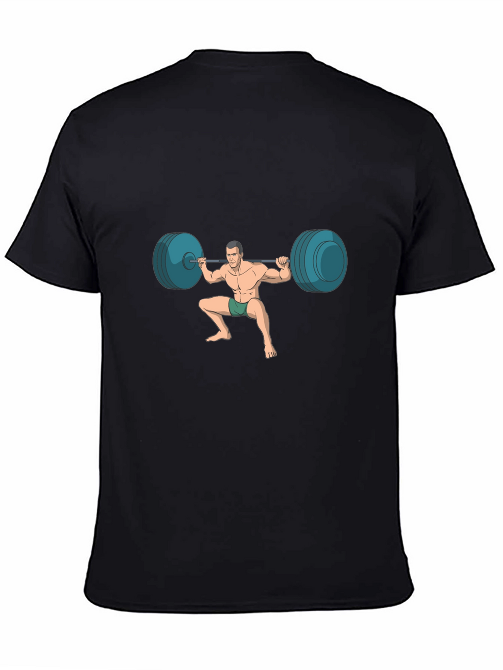 Weightlifter Graphic Tee - Black