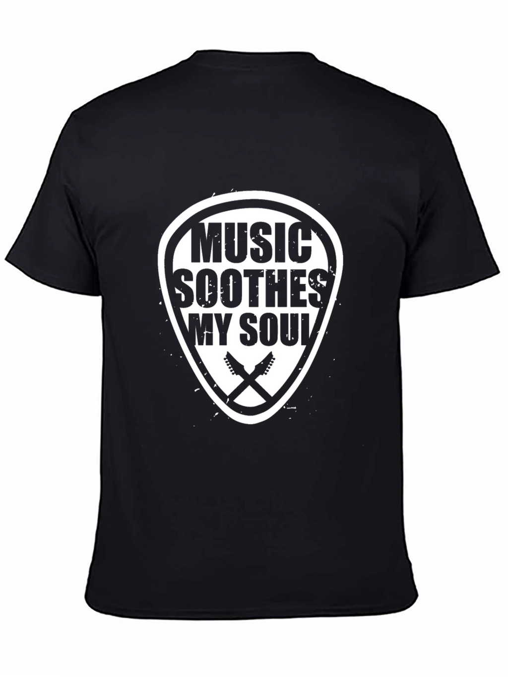 Music Soothes My Soul Graphic Tee - Black