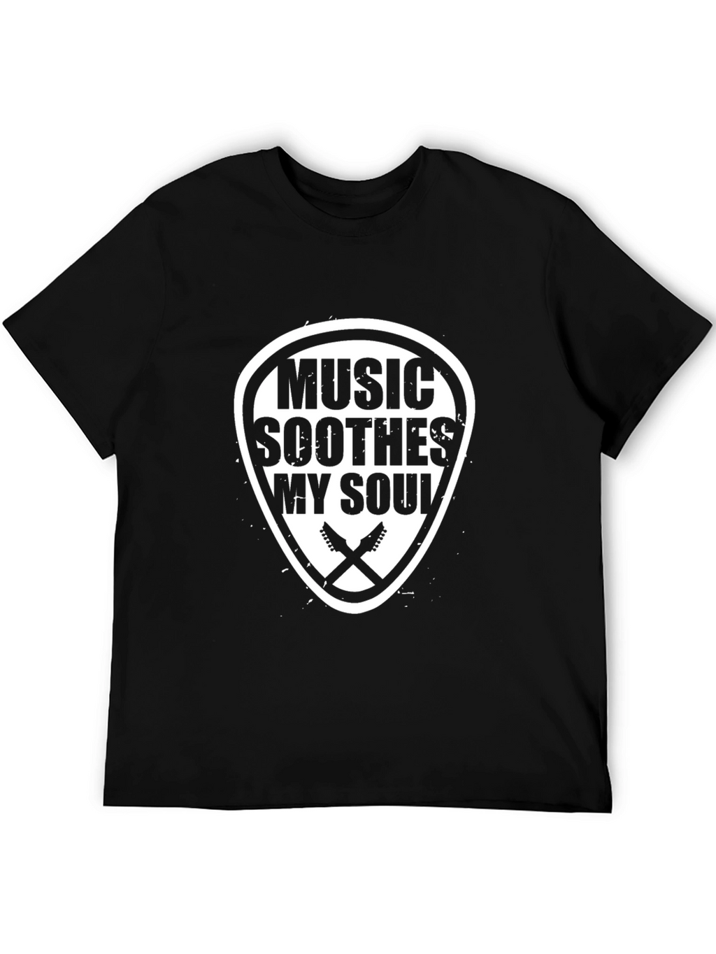 Music Soothes My Soul Graphic Tee - Black