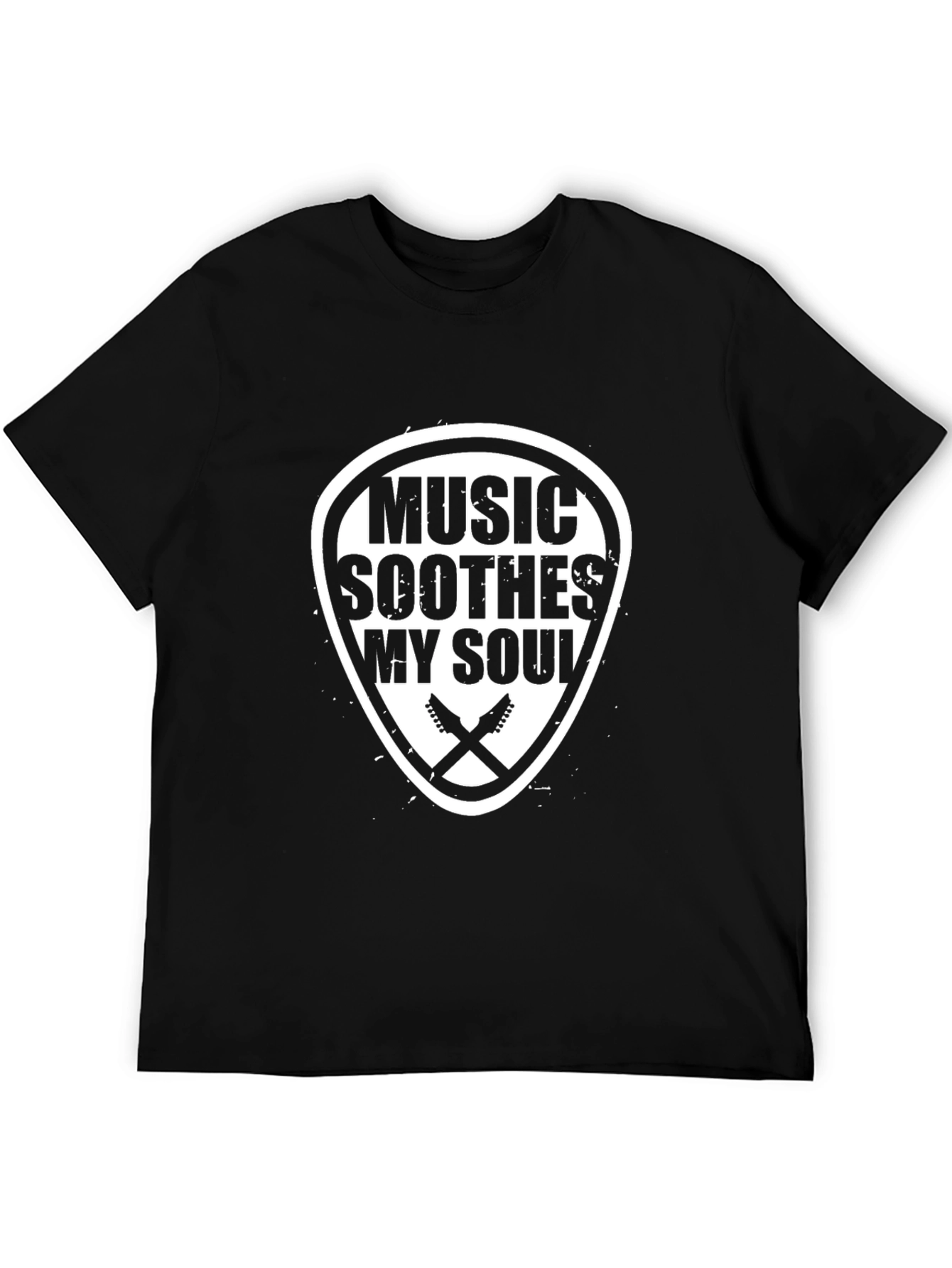 Music Soothes My Soul Graphic Tee - Black