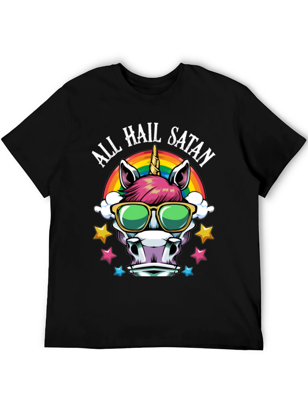 All Hail Satan Unicorn T-Shirt
