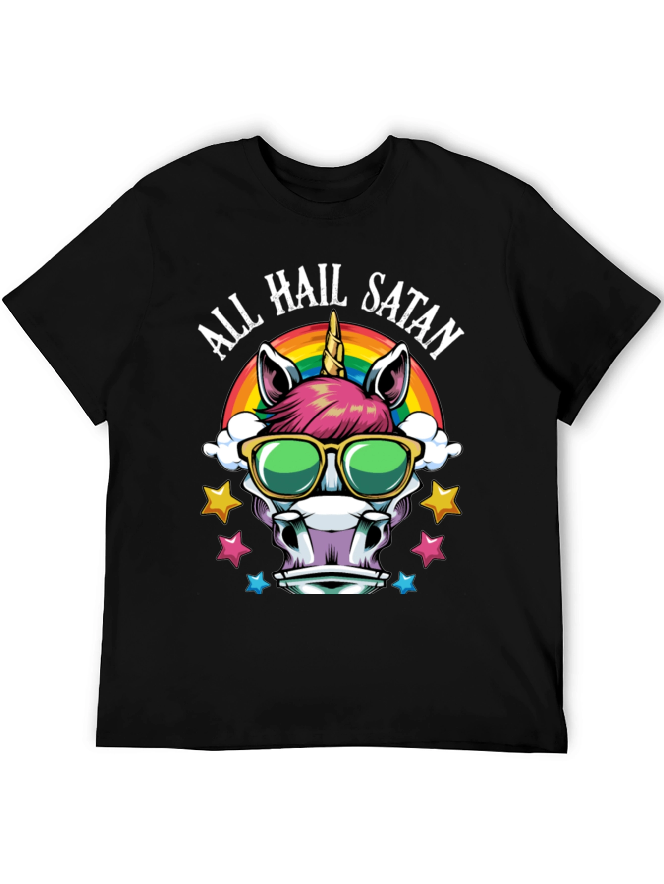 All Hail Satan Unicorn T-Shirt
