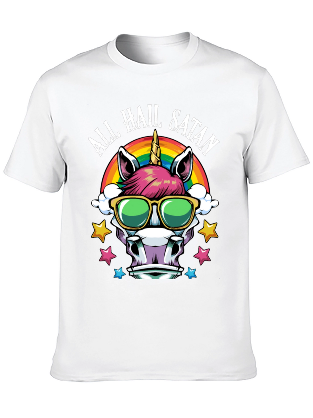 All Hail Satan Unicorn T-Shirt