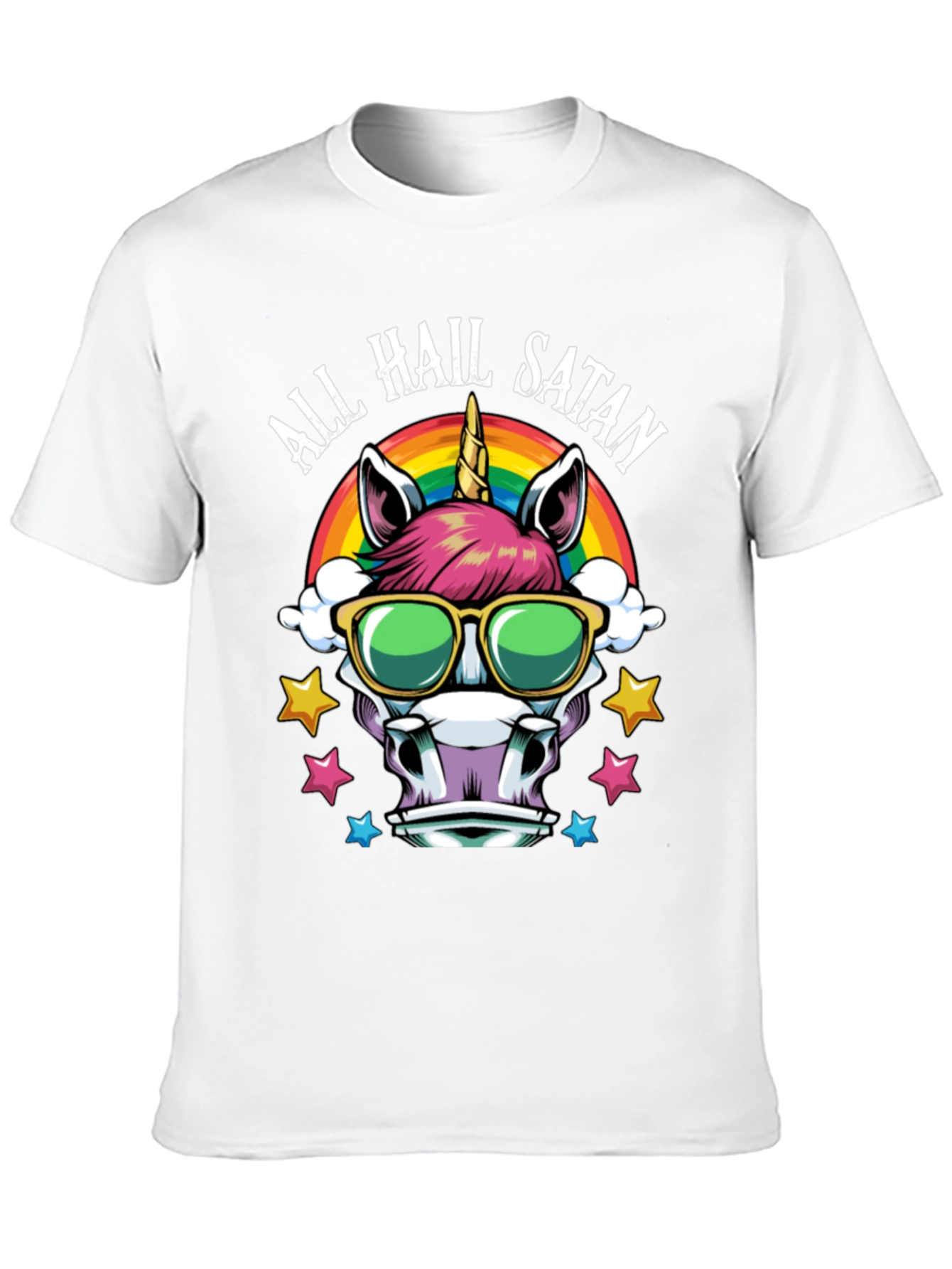 All Hail Satan Unicorn T-Shirt