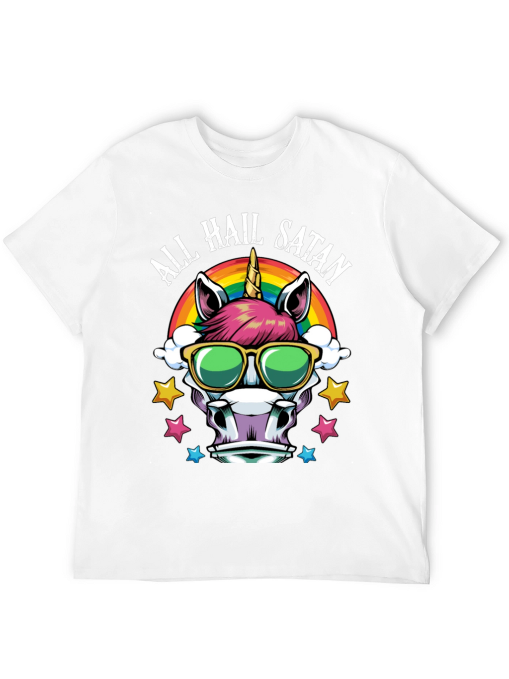 All Hail Satan Unicorn T-Shirt