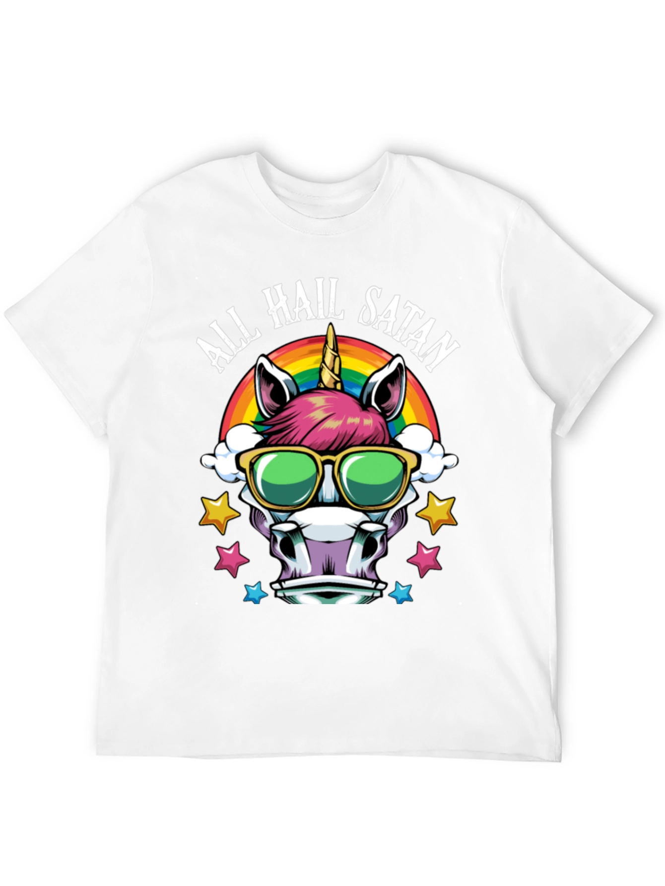 All Hail Satan Unicorn T-Shirt