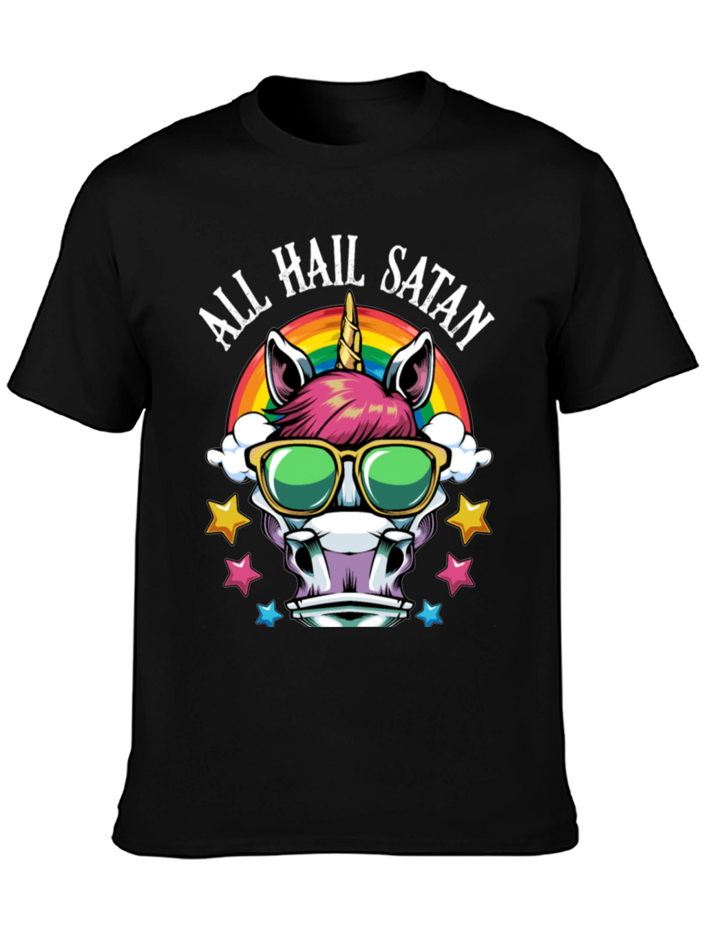All Hail Satan Unicorn T-Shirt