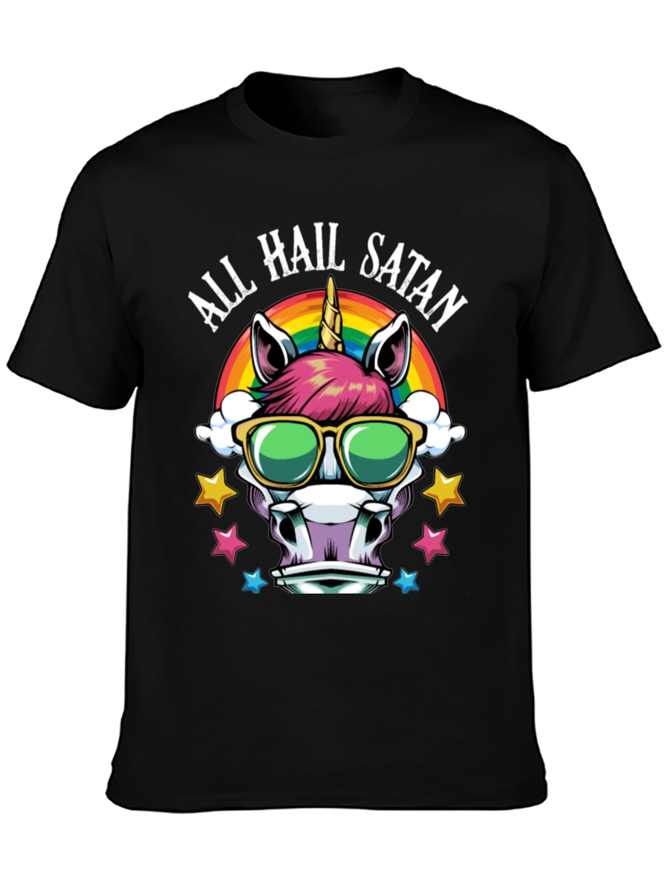 All Hail Satan Unicorn T-Shirt