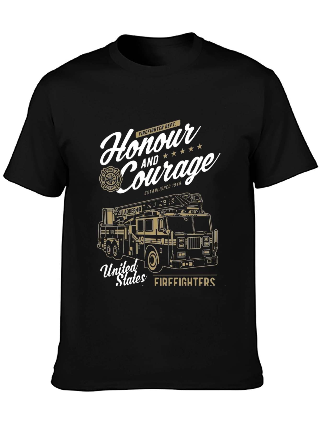 Firefighter Honour and Courage Graphic Tee