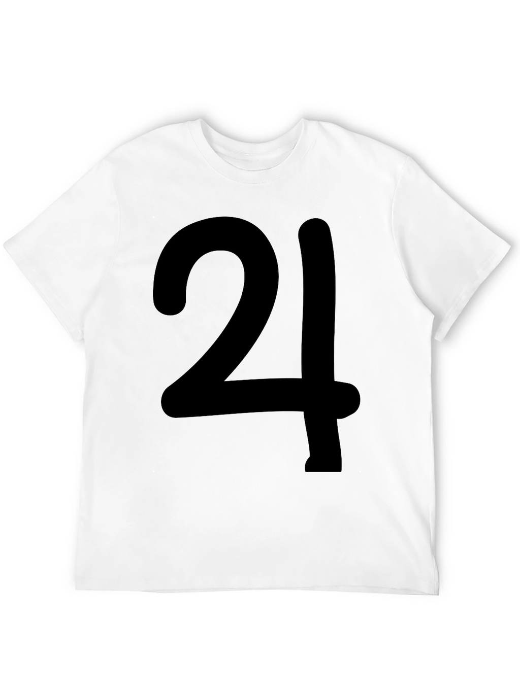 Bold Number 24 Graphic Print T-Shirt