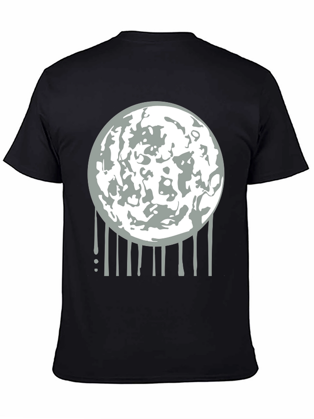 Lunar Drip Graphic Tee - Modern Streetwear