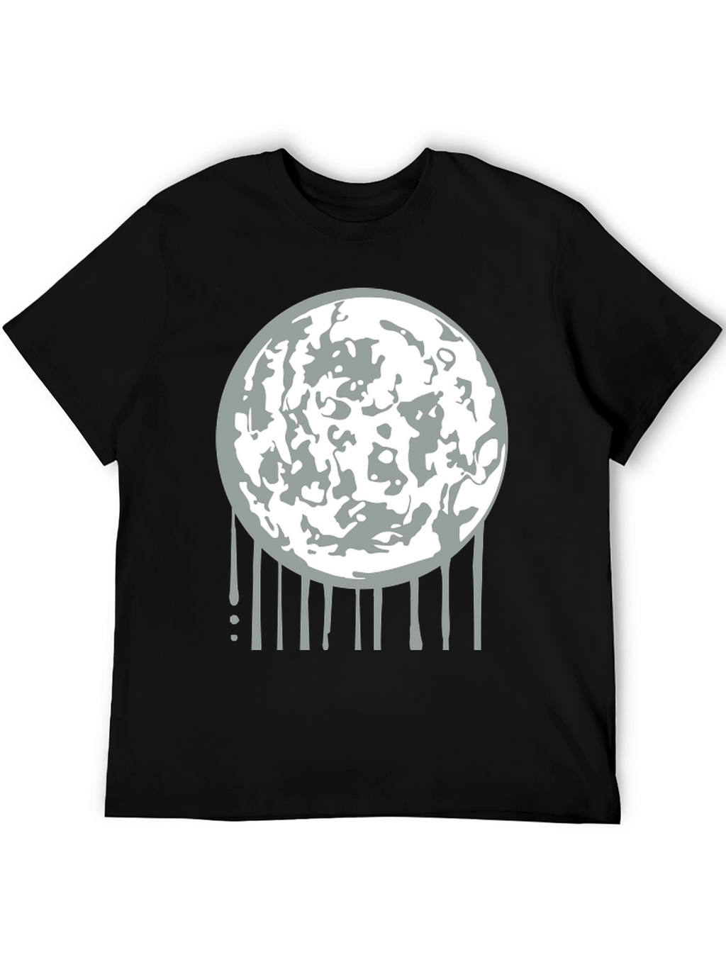 Lunar Drip Graphic Tee - Modern Streetwear
