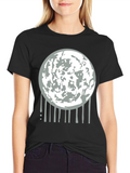 Lunar Drip Graphic Tee - Modern Streetwear