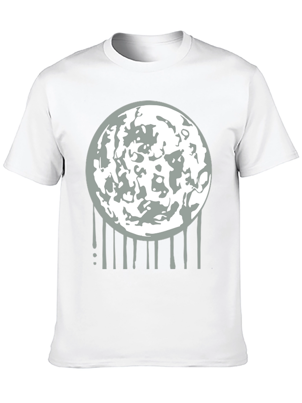 Lunar Drip Graphic Tee - Modern Streetwear