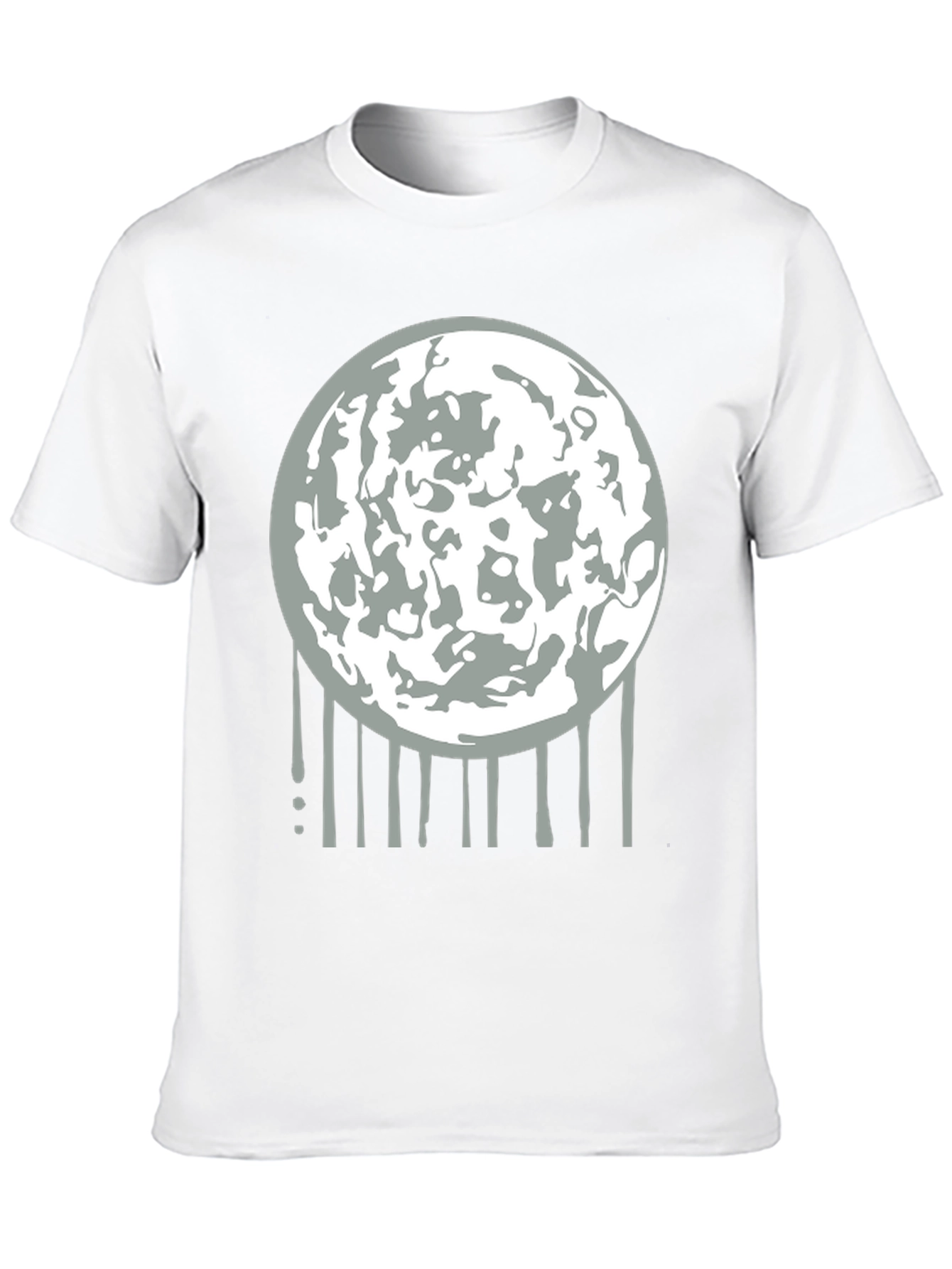 Lunar Drip Graphic Tee - Modern Streetwear